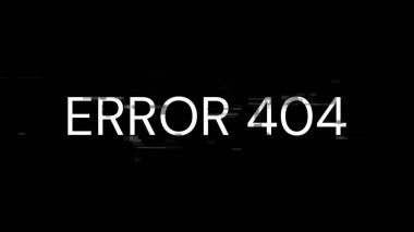 Teknolojik arızaların ekran efektleriyle birlikte 3D işleme hatası 404 metin. Çeşitli parazitlerle muhteşem ekran arızası