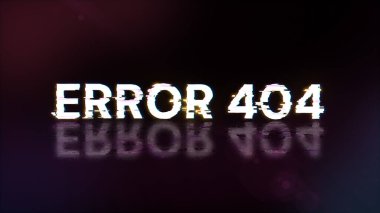 Teknolojik arızaların ekran efektleriyle birlikte 3D işleme hatası 404 metin. Çeşitli parazitlerle muhteşem ekran arızası