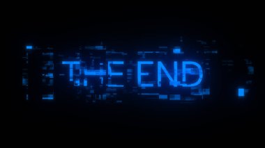 3D, teknolojik arızaların ekran efektleri ile son metni hazırlıyor. Çeşitli parazitlerle muhteşem ekran arızası