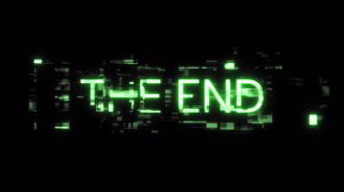 3D, teknolojik arızaların ekran efektleri ile son metni hazırlıyor. Çeşitli parazitlerle muhteşem ekran arızası