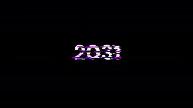 Teknolojik arızaların ekran efektleri içeren 2031 metin. Çeşitli parazitlerle muhteşem ekran arızası. Döngülü