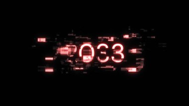 Teknolojik arızaların ekran efektleriyle 2033 metni oluşturuluyor. Çeşitli parazitlerle muhteşem ekran arızası