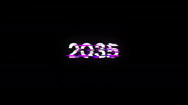 2035 실패의 효과와 텍스트 간섭의 종류를 경이로운 스크린 반복된 — 비디오