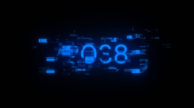 Teknolojik arızaların ekran efektleri içeren 2038 metin. Çeşitli parazitlerle muhteşem ekran arızası