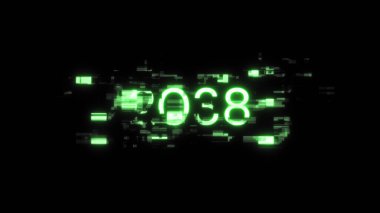 Teknolojik arızaların ekran efektleri içeren 2038 metin. Çeşitli parazitlerle muhteşem ekran arızası