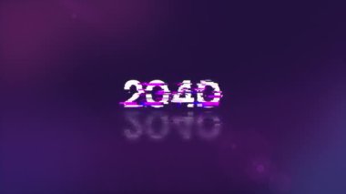 Teknolojik arızaların ekran efektleri içeren 2040 metin. Çeşitli parazitlerle muhteşem ekran arızası. Döngülü
