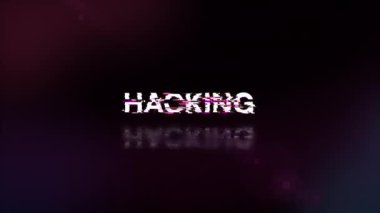 Teknolojik arızaların ekran efektleriyle metni hacklemek. Çeşitli parazitlerle muhteşem ekran arızası. Döngülü