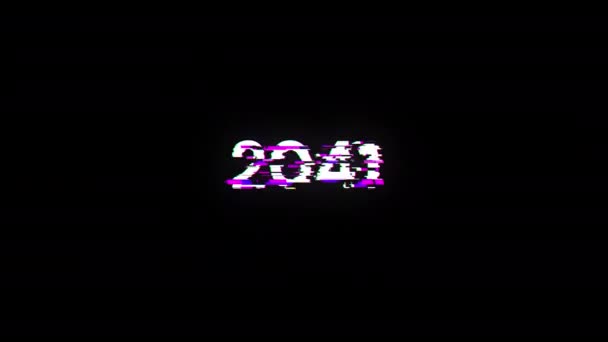 2041 실패의 효과와 텍스트 간섭의 종류를 경이로운 스크린 반복된 — 비디오