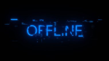Teknolojik arızaların ekran efektleri ile 3D çevrimdışı metin oluşturma. Çeşitli parazitlerle muhteşem ekran arızası