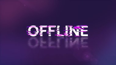 Teknolojik arızaların ekran efektleri ile 3D çevrimdışı metin oluşturma. Çeşitli parazitlerle muhteşem ekran arızası