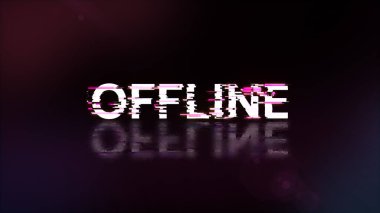 Teknolojik arızaların ekran efektleri ile 3D çevrimdışı metin oluşturma. Çeşitli parazitlerle muhteşem ekran arızası