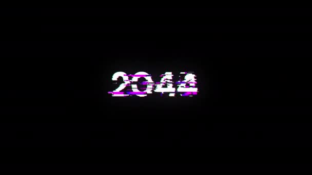 2044 실패의 효과와 텍스트 간섭의 종류를 경이로운 스크린 반복된 — 비디오