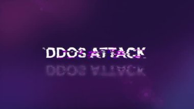 Ddos, teknolojik arızaların ekran etkileriyle metne saldırıyor. Çeşitli parazitlerle muhteşem ekran arızası. Döngülü