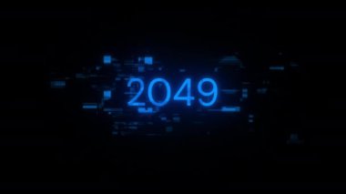 Teknolojik arızaların ekran efektleri içeren 2049 metin. Çeşitli parazitlerle muhteşem ekran arızası. Döngülü