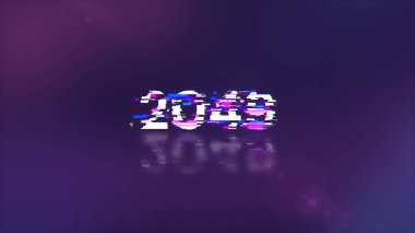 Teknolojik arızaların ekran efektleriyle 2049 metin oluşturuluyor. Çeşitli parazitlerle muhteşem ekran arızası