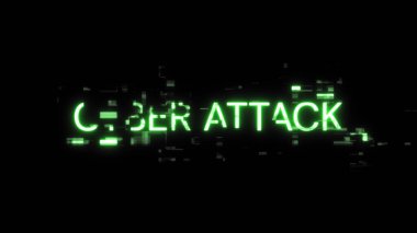 Teknolojik arızaların ekran etkileriyle üç boyutlu siber saldırı metni oluşturuluyor. Çeşitli parazitlerle muhteşem ekran arızası