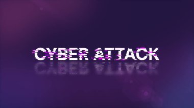 Teknolojik arızaların ekran etkileriyle üç boyutlu siber saldırı metni oluşturuluyor. Çeşitli parazitlerle muhteşem ekran arızası