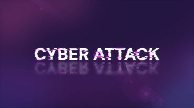 Teknolojik arızaların ekran etkileriyle üç boyutlu siber saldırı metni oluşturuluyor. Çeşitli parazitlerle muhteşem ekran arızası