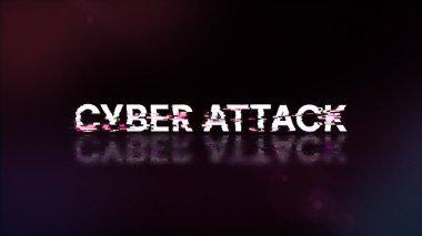 Teknolojik arızaların ekran etkileriyle üç boyutlu siber saldırı metni oluşturuluyor. Çeşitli parazitlerle muhteşem ekran arızası