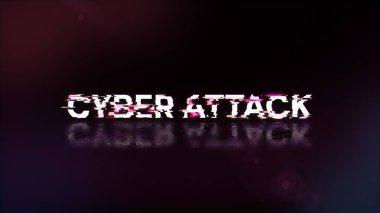 Teknolojik arızaların ekran etkileriyle üç boyutlu siber saldırı metni oluşturuluyor. Çeşitli parazitlerle muhteşem ekran arızası