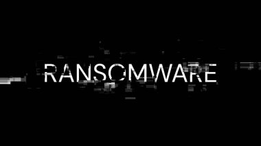 Teknolojik arızaların ekran etkilerini gösteren 3D fidye yazılımı. Çeşitli parazitlerle muhteşem ekran arızası