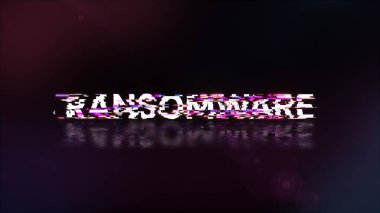 Teknolojik arızaların ekran etkilerini gösteren 3D fidye yazılımı. Çeşitli parazitlerle muhteşem ekran arızası