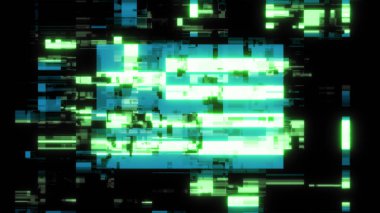 3 boyutlu Yunanistan bayrağını teknolojik arızaların ekran etkileriyle donatmak. Çeşitli parazitlerle muhteşem ekran arızası