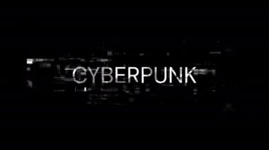 Teknolojik arızaların ekran etkilerine sahip siber punk metni. Çeşitli parazitlerle muhteşem ekran arızası. Döngülü