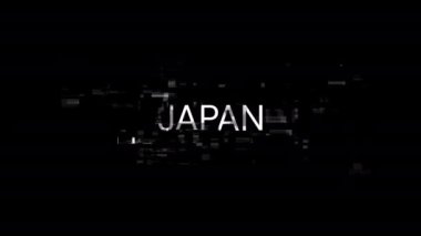 Japonya, teknolojik arızaların ekran etkilerini içeren metin. Çeşitli parazitlerle muhteşem ekran arızası. Döngülü