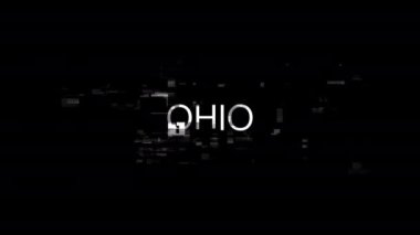 Ohio metni. Teknolojik arızaların ekran efektleri. Çeşitli parazitlerle muhteşem ekran arızası. Döngülü