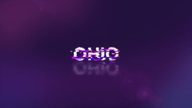 Ohio metni. Teknolojik arızaların ekran efektleri. Çeşitli parazitlerle muhteşem ekran arızası. Döngülü