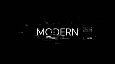 Teknolojik arızaların ekran efektleri ile modern metin oluşturuluyor. Çeşitli parazitlerle muhteşem ekran arızası