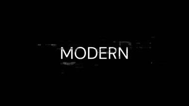 Teknolojik arızaların ekran efektleri ile modern metin oluşturuluyor. Çeşitli parazitlerle muhteşem ekran arızası