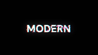 Teknolojik arızaların ekran efektleri ile modern metin oluşturuluyor. Çeşitli parazitlerle muhteşem ekran arızası