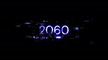Teknolojik arızaların ekran efektleri içeren 2060 metin. Çeşitli parazitlerle muhteşem ekran arızası. Döngülü
