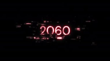Teknolojik arızaların ekran efektleri içeren 2060 metin. Çeşitli parazitlerle muhteşem ekran arızası. Döngülü