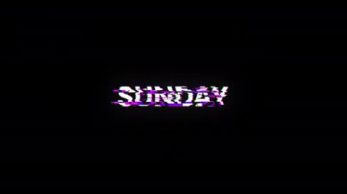 Teknolojik arızaların ekran efektleri içeren pazar metni. Çeşitli parazitlerle muhteşem ekran arızası. Döngülü