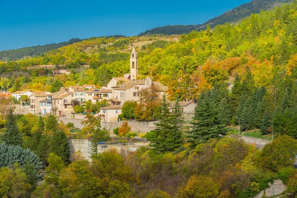 Панорама Города Систерон Церковью Департаменте Альпы Верхнего Прованса Франции — стоковое фото