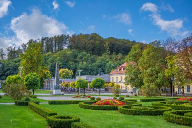 Rogaska Slatina, Slovenya - SEPTEMBER 24.2022: Rogaska Slatina Termal Su Tedavi Merkezi, Slovenya 'da Güney Styria' da spa