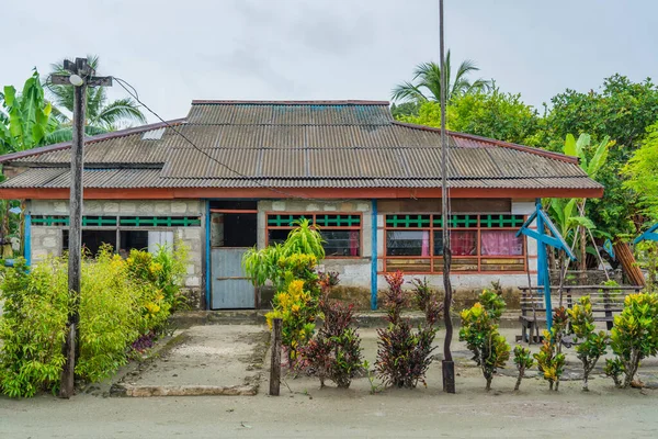 Eine Der Straßen Fam Island Mit Häusern Raja Ampat West — Stockfoto