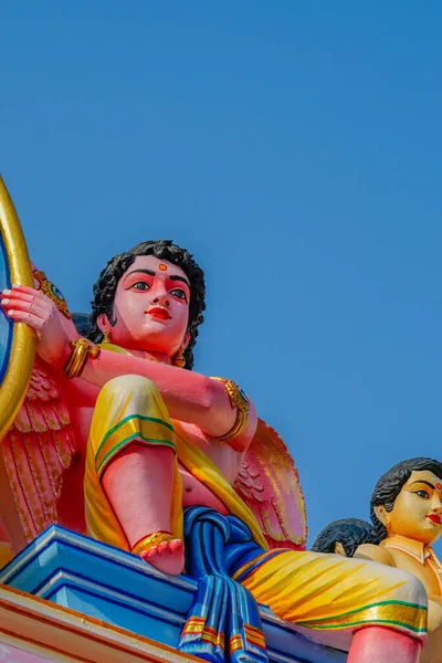 Puttaparthi Indie Září 2023 Detail Brány Cestě Puttaparthi Úhlovou Skulpturou — Stock fotografie