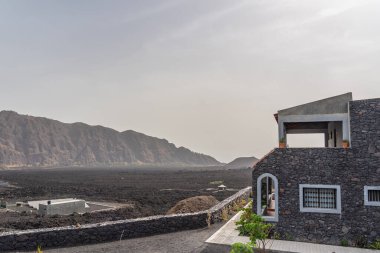 Şarap köyü Cha das Caldeiras, Cape Verde 'deki Krater Fogo' daki Misafir Evleri