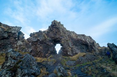 Djpalnssandur ya da İzlanda 'daki Kara Lava İnci Sahili