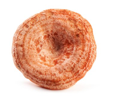 Beyaz bir arka plan üzerinde izole safran süt kapaklar (Lactarius deliciosus)