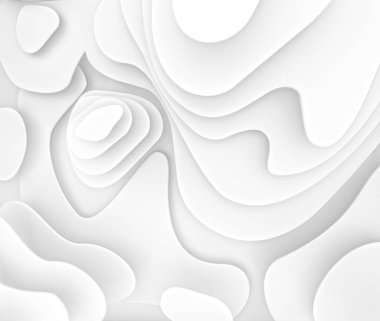 Soyut beyaz arka plan, dalga gradyanı şekli, lüks duvar kağıdı. Beyaz arka plan, basitlik, saflık ve sofistike duyguları iletir.
