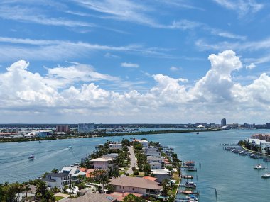 Florida 'daki Clearwater limanının manzarası .