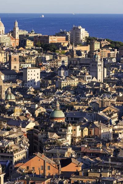 Город Генуя Панорамный Вид Центр Стоковая Картинка