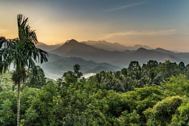 beautiful landscape with mountains in the background srilanka