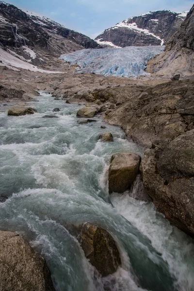 Glacial River Melting Glacier Patagonia — Stock Photo, Image
