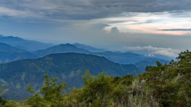 Sunrise over the mountains of the Sierra Nevada de Santa Marta on the way to Lost City
